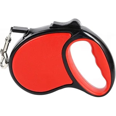 HausPets Laisse Chien Rétractable 3M Rouge Ergonomique Anti-Nœuds HausPets Laisse Chien Rétractable 3M Rouge Ergonomique Anti-Nœuds