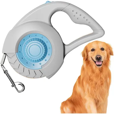 HausPets Laisse Rétractable 5M Anti-enchevêtrement Bleu Rose HausPets Laisse Rétractable 5M Anti-enchevêtrement Bleu Rose