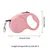 HausPets Hunde-Katzen-Rollleine 5M Nylon Rosa Automatisch