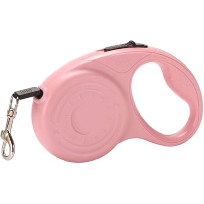 HausPets Hunde-Katzen-Rollleine 5M Nylon Rosa Automatisch