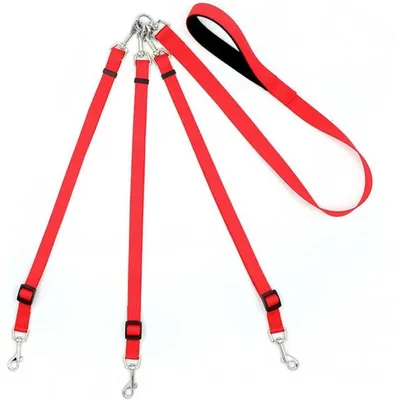 3-way dog leash: tangle-free, coupler, adjustable for 1-3 dogs 3-way dog leash: tangle-free, coupler, adjustable for 1-3 dogs