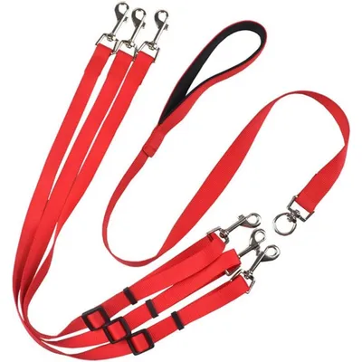 3-way dog leash: tangle-free, coupler, adjustable for 1-3 dogs 3-way dog leash: tangle-free, coupler, adjustable for 1-3 dogs