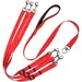 3-way dog leash: tangle-free, coupler, adjustable for 1-3 dogs