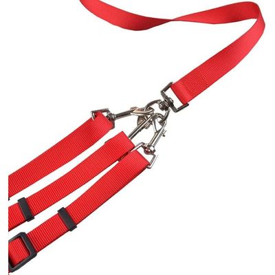 3-way dog leash: tangle-free, coupler, adjustable for 1-3 dogs