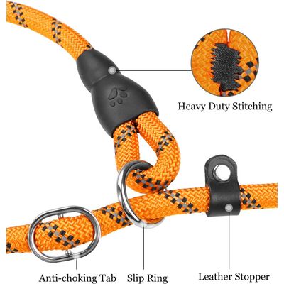 HausPets Laisse coulissante Ø12mm 150cm orange