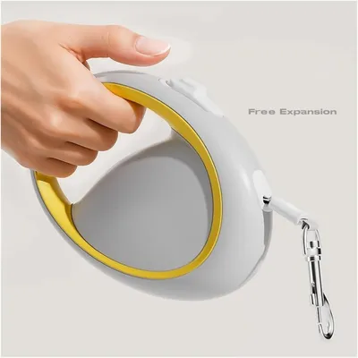 Retractable dog lead 3m, for small/medium pups, outdoor. Retractable dog lead 3m, for small/medium pups, outdoor.