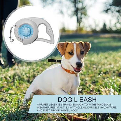 HausPets Laisse Chien Rétractable 5M Nylon Antidérapante Légère Petit Chien