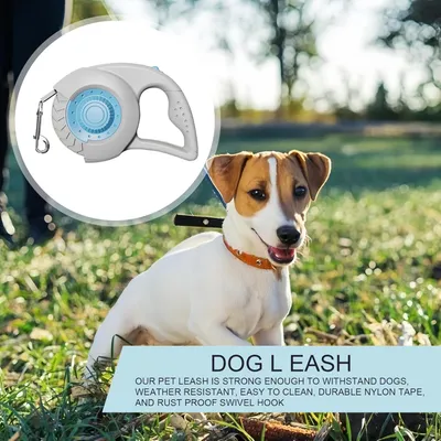 HausPets Laisse Chien Rétractable 5M Nylon Antidérapante Légère Petit Chien HausPets Laisse Chien Rétractable 5M Nylon Antidérapante Légère Petit Chien