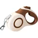 HausPets Laisse Chien Rétractable Nylon 5M Brun Antidérapante Petit Moyen