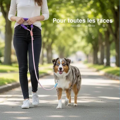 HausPets Laisse lasso 2m corde escalade rose/bleu HausPets Laisse lasso 2m corde escalade rose/bleu