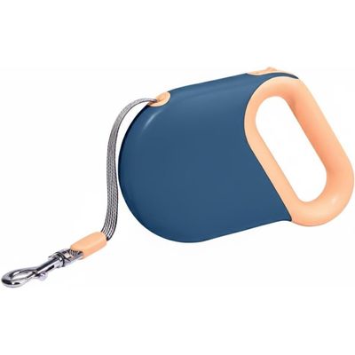 HausPets Hunde-Rollleine 5M Blau Ergonomisch Anti-Verwicklung