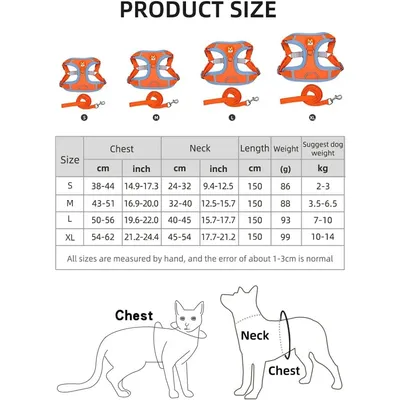 Reflective soft mesh padded harness for small dogs/cats, double leash clips Reflective soft mesh padded harness for small dogs/cats, double leash clips