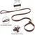 HausPets Laisse cuir véritable réglable marron HausPets Laisse cuir véritable réglable marron