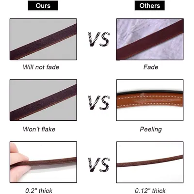 HausPets Laisse cuir véritable réglable marron HausPets Laisse cuir véritable réglable marron