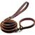 HausPets Laisse cuir véritable réglable marron HausPets Laisse cuir véritable réglable marron