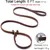 HausPets Laisse cuir véritable réglable marron HausPets Laisse cuir véritable réglable marron