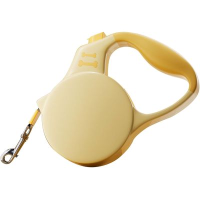 HausPets Laisse Chien Rétractable 3M Nylon Tressé Petit Moyen Chien Jaune