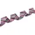 HausPets Laisse nylon mauve 120cm 2 anneaux D HausPets Laisse nylon mauve 120cm 2 anneaux D