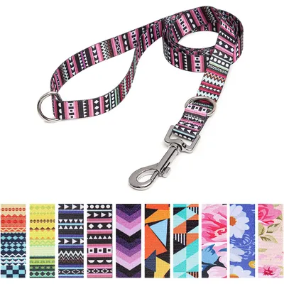 HausPets Laisse nylon mauve 120cm 2 anneaux D HausPets Laisse nylon mauve 120cm 2 anneaux D
