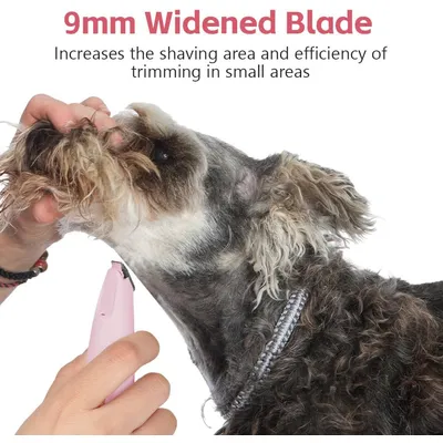 Tondeuse pattes silencieuse rechargeable LED chat chien rose Tondeuse pattes silencieuse rechargeable LED chat chien rose
