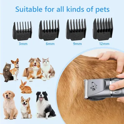 Tondeuse chien pro sans fil lames céramique LCD 5 vitesses lavable Tondeuse chien pro sans fil lames céramique LCD 5 vitesses lavable