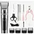 Tondeuse chien pro sans fil lames céramique LCD 5 vitesses lavable Tondeuse chien pro sans fil lames céramique LCD 5 vitesses lavable