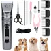 Tondeuse chien pro sans fil lames céramique LCD 5 vitesses lavable