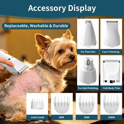 HausPets Kit aseo 4 1 cortapelos inalámbrico silencioso perros gatos