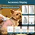 Kit toilettage 4 en 1 tondeuse chien chat silencieuse sans fil LCD Kit toilettage 4 en 1 tondeuse chien chat silencieuse sans fil LCD