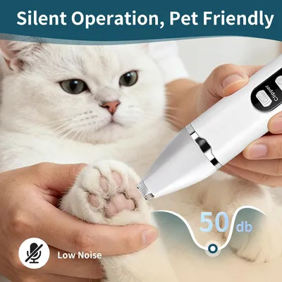 Kit toilettage 4 en 1 tondeuse chien chat silencieuse sans fil LCD Kit toilettage 4 en 1 tondeuse chien chat silencieuse sans fil LCD