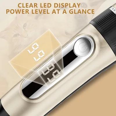 Tondeuse chien pro IPX7 sans fil 5 vitesses écran LCD lames céramique Tondeuse chien pro IPX7 sans fil 5 vitesses écran LCD lames céramique
