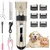 Tondeuse chien pro IPX7 sans fil 5 vitesses écran LCD lames céramique Tondeuse chien pro IPX7 sans fil 5 vitesses écran LCD lames céramique