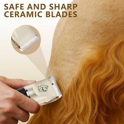 HausPets Cortapelos inalámbrico profesional IPX7 perros 5 velocidades