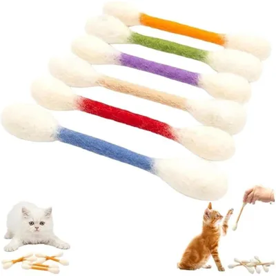 Lot 6 bâtonnets dentition chatons jouets à mâcher anti ennui Lot 6 bâtonnets dentition chatons jouets à mâcher anti ennui