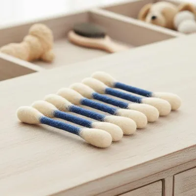 Lot de 6 cotons-tiges pour chatons, jouet de dentition, bleu Lot de 6 cotons-tiges pour chatons, jouet de dentition, bleu