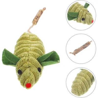 Lot 2 souris peluche herbe chat légère interactif chat intérieur Lot 2 souris peluche herbe chat légère interactif chat intérieur