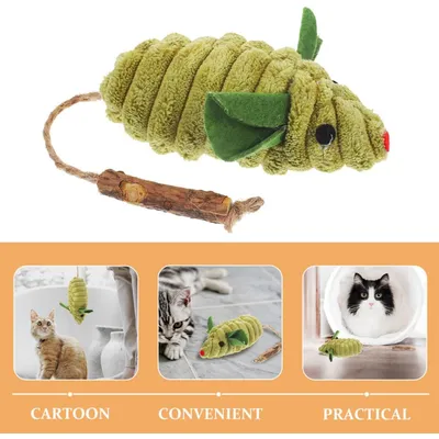 Lot 2 souris peluche herbe chat légère interactif chat intérieur Lot 2 souris peluche herbe chat légère interactif chat intérieur