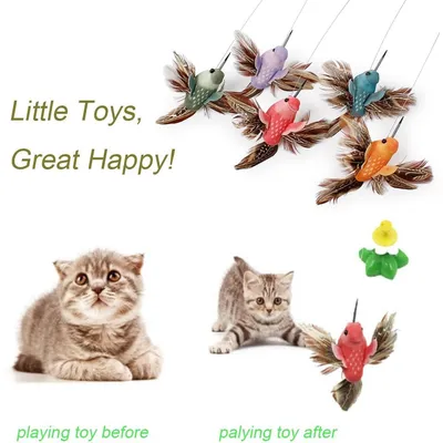 Jeu interactif électrique chat papillons rotation aléatoire Jeu interactif électrique chat papillons rotation aléatoire