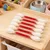 Lot de 6 cotons-tiges pour chatons, jouet de dentition, rouge Lot de 6 cotons-tiges pour chatons, jouet de dentition, rouge