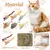 6 pièces souris peluche chat longue queue herbe chat instinct chasse