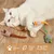 6 pièces souris peluche chat longue queue herbe chat instinct chasse