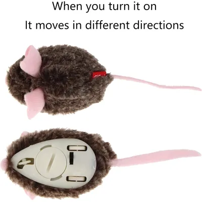 Souris mobile interactive chat couinement auto peluche mouvement