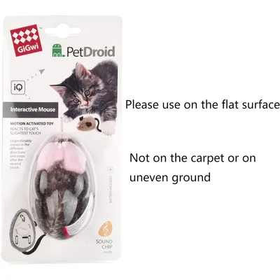 Souris mobile interactive chat couinement auto peluche mouvement