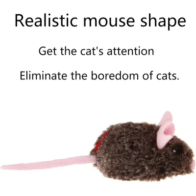 Souris mobile interactive chat couinement auto peluche mouvement