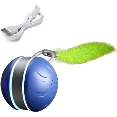 Boule interactive chat électrique 2 vitesses simulation chasse griffoir Boule interactive chat électrique 2 vitesses simulation chasse griffoir