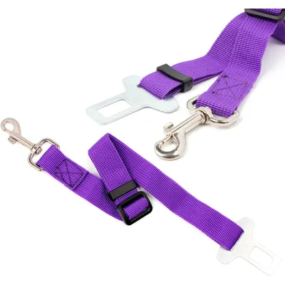 Leine, Sicherheitsgurt für Hunde und Katzen, Geschirr, Autositz, violett Leine, Sicherheitsgurt für Hunde und Katzen, Geschirr, Autositz, violett