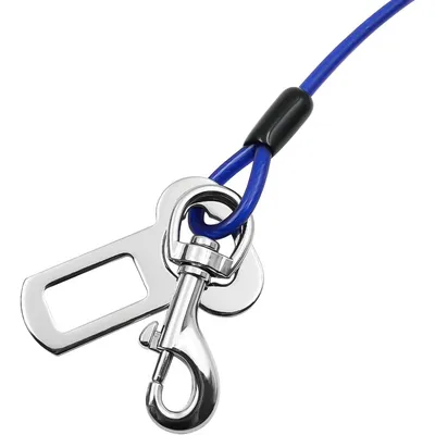 2er-Set Hundesicherheitsgurte aus Stahlseil mit Doppelclips Verriegelung 2er-Set Hundesicherheitsgurte aus Stahlseil mit Doppelclips Verriegelung