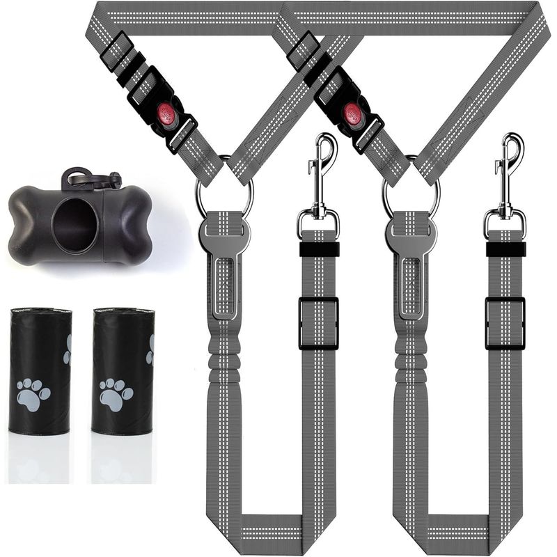 3-in-1-Sicherheitsgurt für Hunde aus hochdichtem, bissfestem Nylon