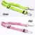 2-teiliger verstellbarer Hundesicherheitsgurt 53–75 cm, rosa-grün 2-teiliger verstellbarer Hundesicherheitsgurt 53–75 cm, rosa-grün