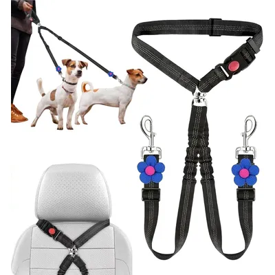 Einziehbare reflektierende Hundegurte, 1–2 Abschnitte, elastische Schnalle Einziehbare reflektierende Hundegurte, 1–2 Abschnitte, elastische Schnalle